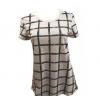 Joblot Of 10 T Shirts Ladies Square Pattern De-Branded Loose Comfort Fit