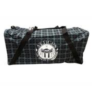 Wholesale Joblot Of 10 Atticus Holdalls Seshian Grey/Black Tartan Patt