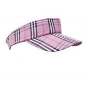 Wholesale Joblot Of 20 Visors Checkered Pattern Pink Ladies Fashion Ad