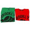 Joblot Of 12 Kids Long Sleeve Shirts 'Brooklyn Baseball' Red wholesale