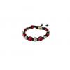 Joblot Of 10 Shimla Bracelets Red Stone & Gold Crystal 'Fire wholesale