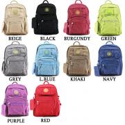 Wholesale Canvas Fabric Sport Backpack Unisex