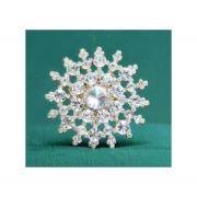 Wholesale One Off Job Lot Of Crystal Clear Gem Stone Premium Brooches 