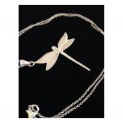 Wholesale Sterling Silver 925 & Mother Of Pearl Dragonfly Necklace