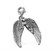 Wholesale Joblot Of 10 Sterling Silver 925 Angel Double Wings Clip Cha