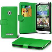 Wholesale HTC Desire 510 Stand Green Wallet Cases X40 Bulk Packed Pack