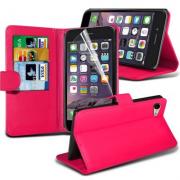 Wholesale Apple IPhone 6 Plus Hot Pink Wallet Cases X40 Bulk Packed 