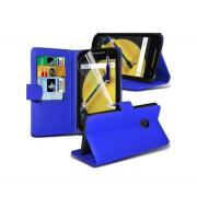 Wholesale Motorola Moto E2 Stand Blue Wallet Cases X40 Bulk Packed Pac