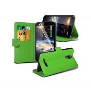Wholesale Vodafone Smart 4 Power Stand Green Wallet Cases X40 Bulk Pac