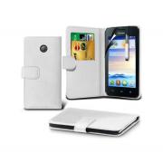 Wholesale Huawei Ascend Y330 Stand White Wallet Cases X40 Bulk Packed 