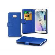 Wholesale Samsung Galaxy S6 Edge Stand Blue Wallet Cases X40 Bulk Pack