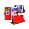 Huawei Ascend G620S Stand Red Wallet Cases X40 Bulk Packed P