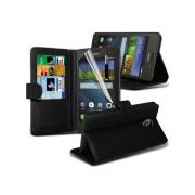 Wholesale Huawei Ascend Y635 Stand Black Wallet Cases X40 Bulk Packed 
