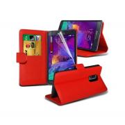 Wholesale Samsung Galaxy Note 5 Stand Red Wallet Cases X40 Bulk Packed