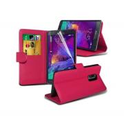 Wholesale Samsung Galaxy Note 5 Stand Hot Pink Wallet Cases X40 Bulk P