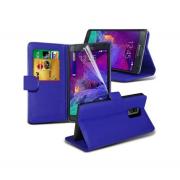 Wholesale Samsung Galaxy Note 5 Stand Blue Wallet Cases X40 Bulk Packe