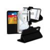 Sony Xperia Z5 Carbon Stand Black Wallet Cases X40 Bulk Pack
