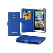 Wholesale HTC Desire 510 Stand Blue Wallet Cases X40 Bulk Packed Pack