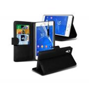 Wholesale Sony Xperia Z3 Compact Stand Black Wallet Cases X40 Bulk Pac