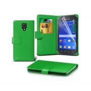 Wholesale Samsung Galaxy Ace Style Stand Green Wallet Cases X40 Bulk P