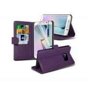 Wholesale Samsung Galaxy S6 Edge Plus Stand Purple Wallet Cases X40 Bu