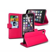 Wholesale Apple IPhone 6s Stand Hot Pink Wallet Cases X40 Bulk Packed 