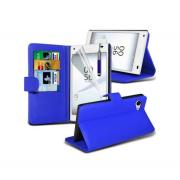 Wholesale Sony Xperia Z5 Compact Stand Blue Wallet Cases X40 Bulk Pack