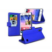 Wholesale Huawei Ascend G620S Stand Blue Wallet Cases X40 Bulk Packed 