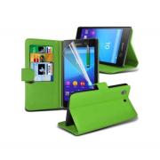 Wholesale Sony Xperia M5 Stand Green Wallet Cases X40 Bulk Packed Pack