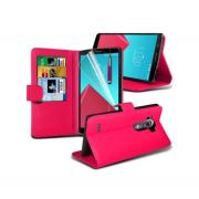 Wholesale LG G4 Stand Hot Pink Wallet Cases X40 Bulk Packed Pack