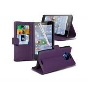 Wholesale Microsoft Lumia 950 XL Stand Purple Wallet Cases X40 Bulk Pa