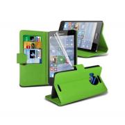 Wholesale Microsoft Lumia 950 Stand Green Wallet Cases X40 Bulk Packed