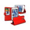 Samsung Galaxy Trend Plus S7580 Stand Red Wallet Cases X40 B