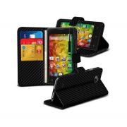 Wholesale Aldi Medion Life E4503 Carbon Stand Black Wallet Cases X40 B