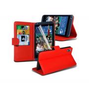 Wholesale HTC Desire 626 Stand Red Wallet Cases X40 Bulk Packed Pack