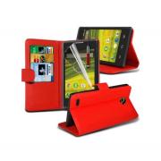 Wholesale EE Rook Stand Red Wallet Cases X40 Bulk Packed Pack