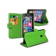 Wholesale Nokia Lumia 530 Stand Green Wallet Cases X40 Bulk Packed Pac