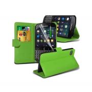 Wholesale Blackberry Q20 Stand Green Wallet Cases X40 Bulk Packed Pack