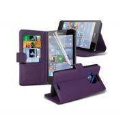 Wholesale Microsoft Lumia 950 Stand Purple Wallet Cases X40 Bulk Packe