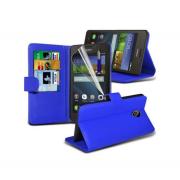 Wholesale Huawei Ascend Y635 Stand Blue Wallet Cases X40 Bulk Packed P