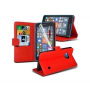 Wholesale Microsoft Lumia 640 Stand Red Wallet Cases X40 Bulk Packed P