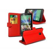 Wholesale HTC Desire 320 Stand Red Wallet Cases X40 Bulk Packed Pack