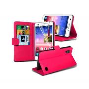 Wholesale Huawei Ascend G620S Stand Hot Pink Wallet Cases X40 Bulk Pac