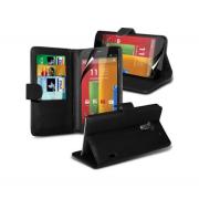 Wholesale Motorola Moto G Stand Black Wallet Cases X40 Bulk Packed Pac