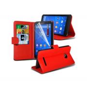 Wholesale Sony Xperia E4G Stand Red Wallet Cases X40 Bulk Packed Pack