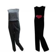 Wholesale One Off Joblot Of 4 Ladies Wondaland Jumpsuits Black Velvet 