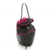 Wholesale Grey And Cerise Orchid Leather And Suede Handbags