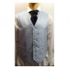 Wholesale Joblot Of 5 Mens Blue Chequered Waistcoats Ex Wedding Hire 19