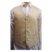 Wholesale One Off Joblot Of 12 Mens Gold Stripe Waistcoats Ex Wedding Hire 27