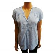 Wholesale One Off Joblot Of 7 Ladies De-Branded Blue Chequered Blouses